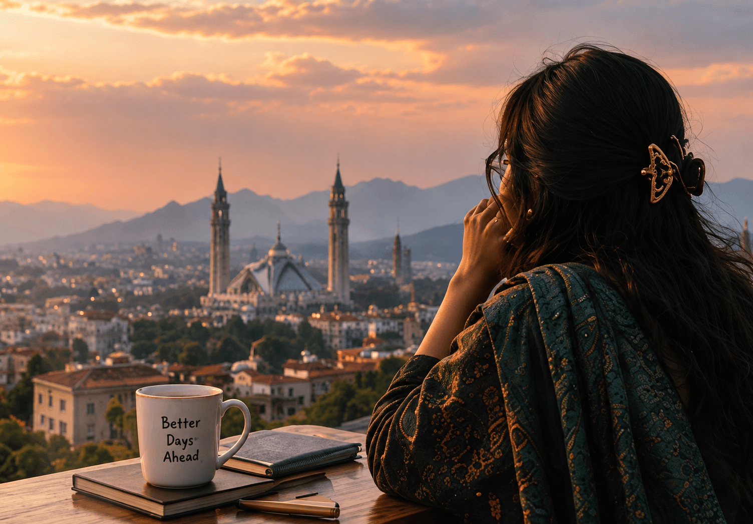 Looking out over the city